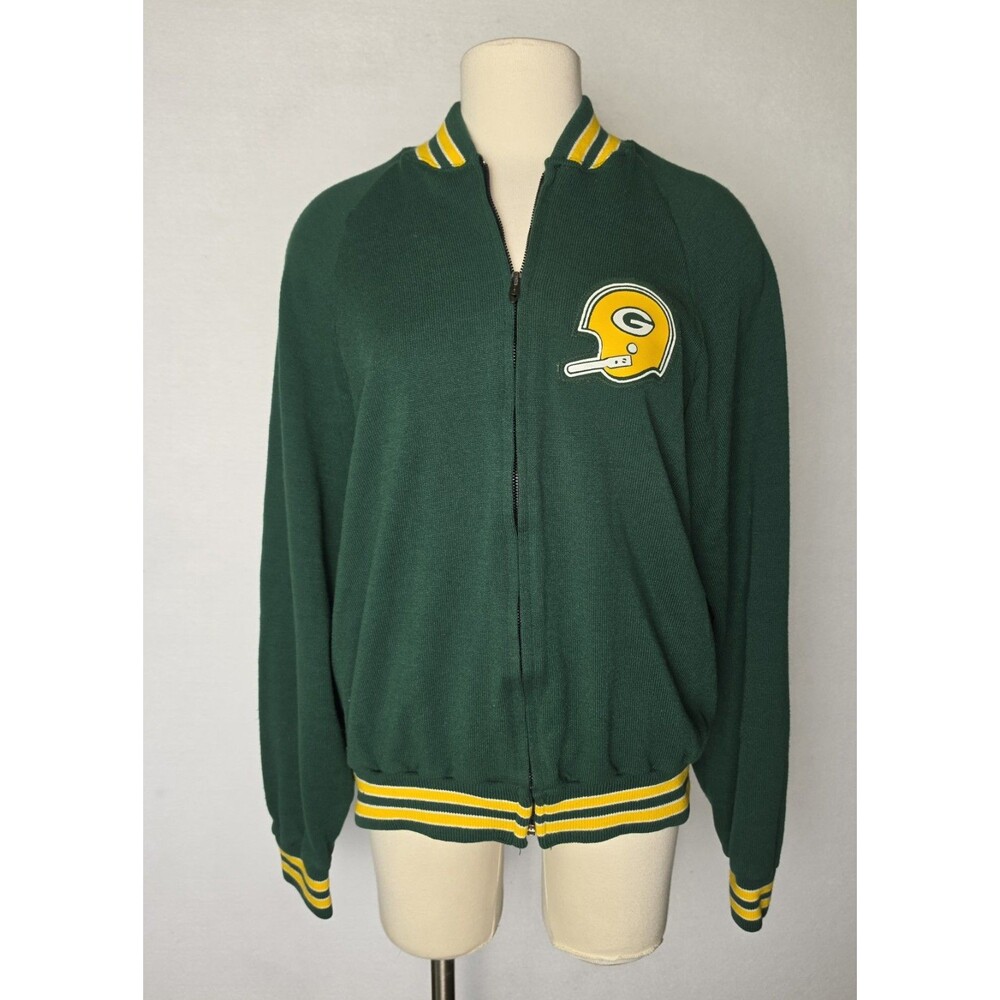 Green Bay Packers 1984 Daryll Jones Sand-Knit #43 Team Warmup Sweater Sweatshirt